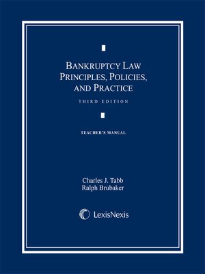 cover image of Bankruptcy Law: Principles, Policies, and Practice
